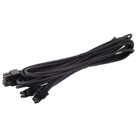 Silverstone Silver Stone Technologies PP06B-EPS55 550mm; 8 Pin Individually Sleeved Modular Cable - Black PP06B-EPS55